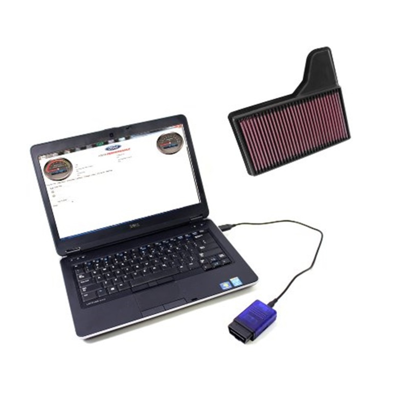 Ford Mustang Performance Calibration Kit - Ford Racing - Pro Cal 3 Calibration Interface + High Flow Performance Air Filter - `18-`23